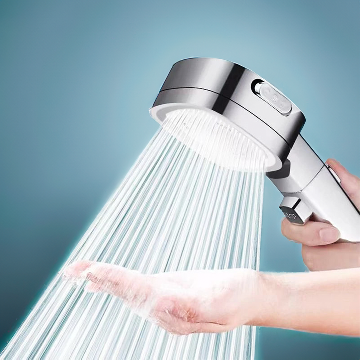 Cabezal de ducha con filtración de agua y ahorro. Para una ducha pura y eficiente cada día.