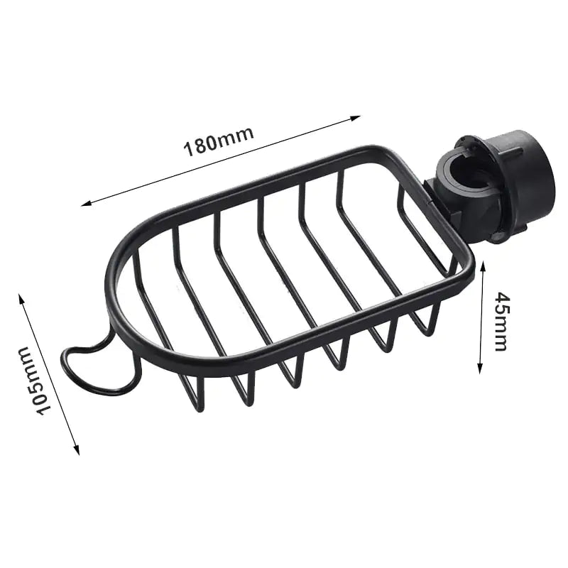 Organizador de ducha AquaGrip, acero inoxidable anti-óxido. Maximiza el espacio y mantiene tus accesorios de baño ordenados.