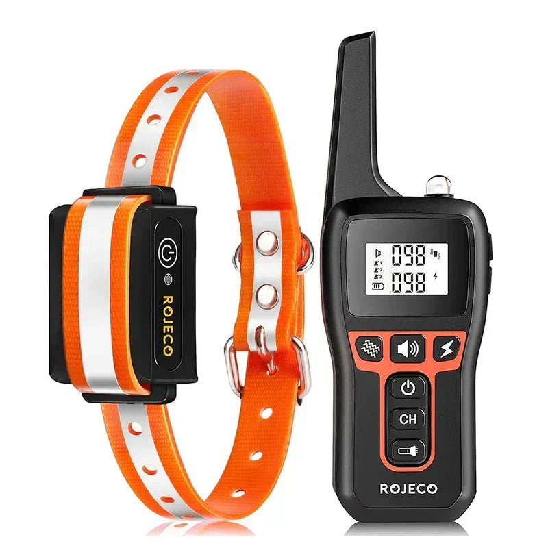 Collar de control para perros, ideal para adiestramiento de obediencia a larga distancia (1000m), recargable.