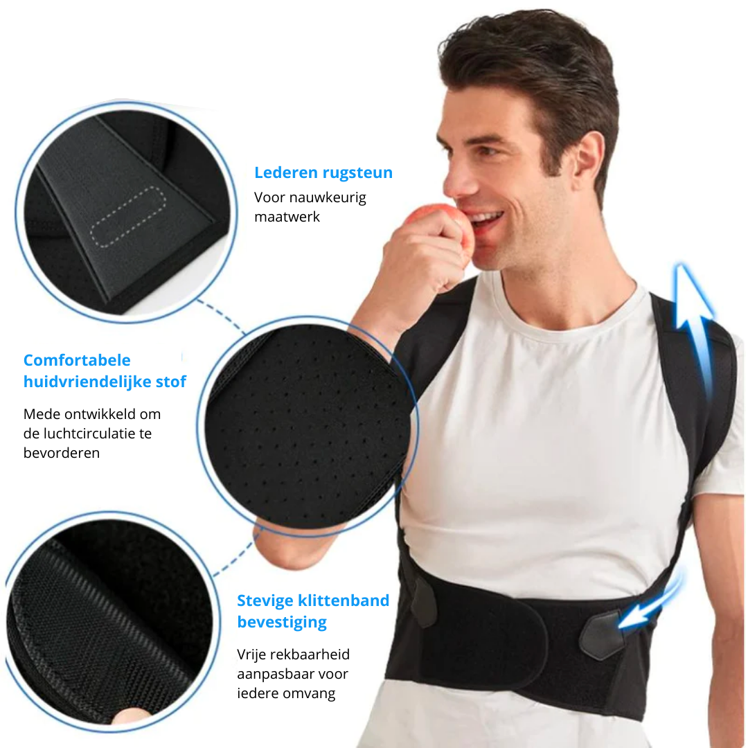 Corrector de postura para hombros y espalda. Soporte unisex para mantener una postura saludable y cómoda.