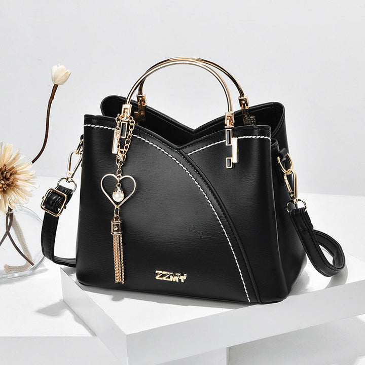 Bolso de mano de lujo para mujer, imitación cuero. Versátil para el día a día y eventos formales.